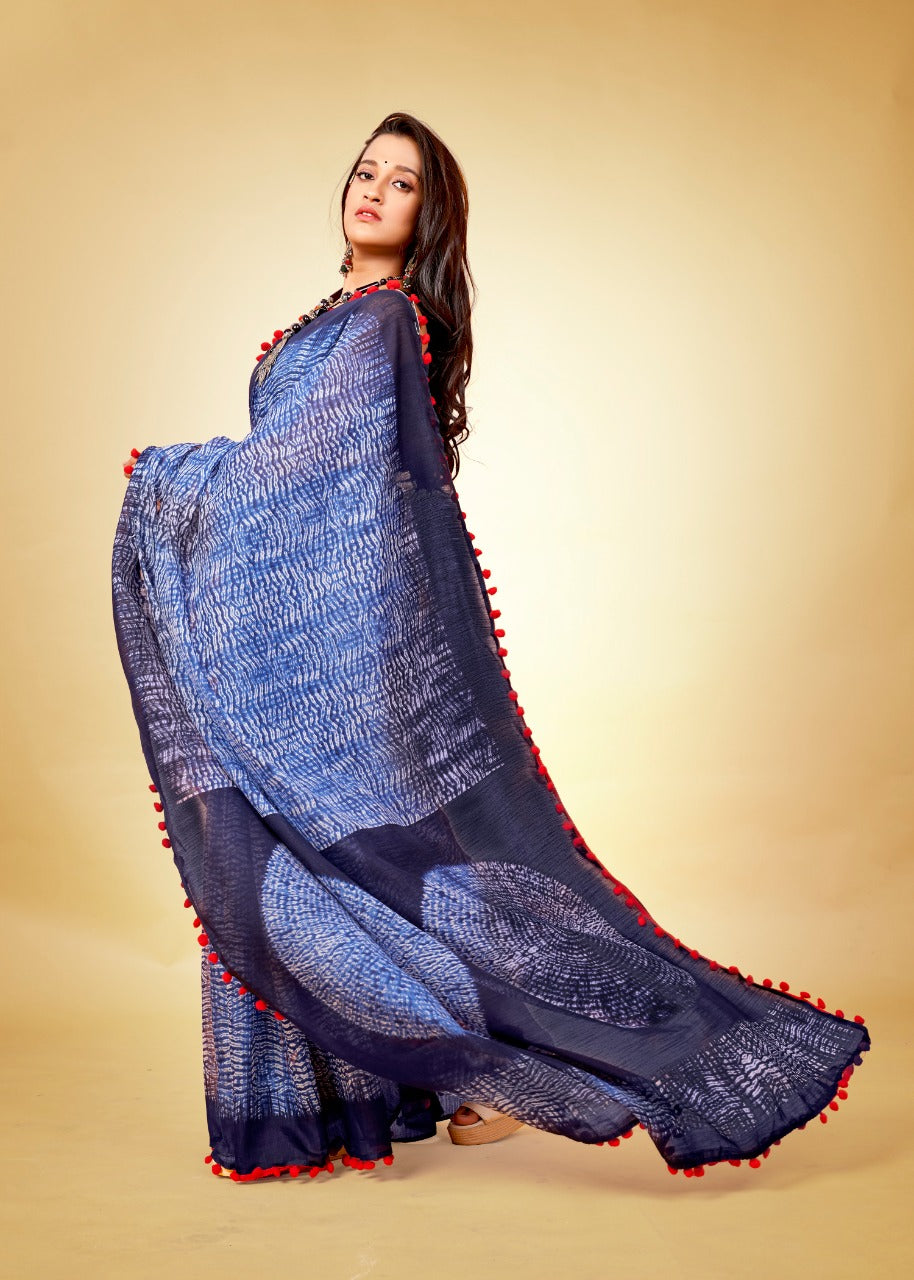 Soft cotton with Pum pum Saree Anant Tex Exports Private Limited