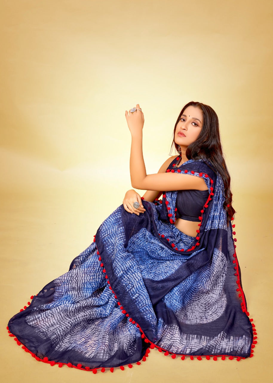 Soft cotton with Pum pum Saree Anant Tex Exports Private Limited