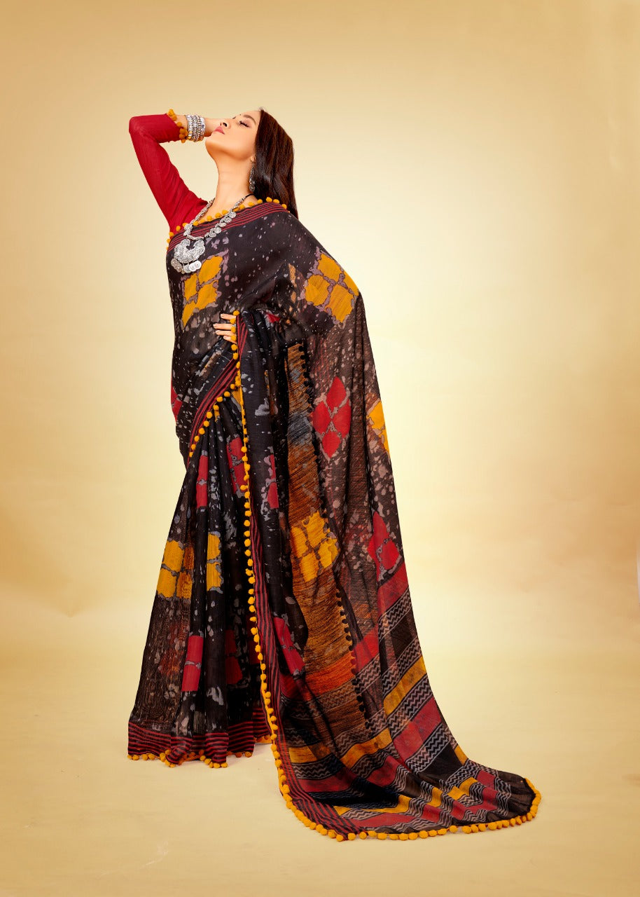 Soft cotton with Pum pum Saree Anant Tex Exports Private Limited