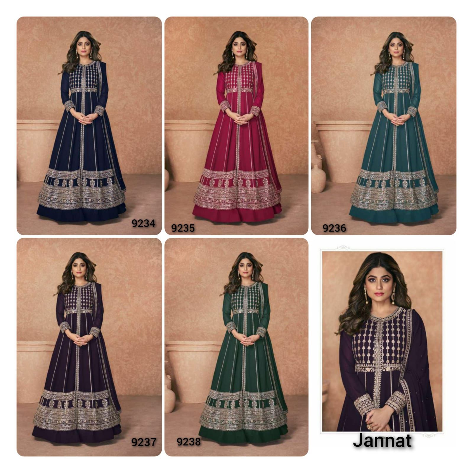 Aashirwad Jannat 9234-9238 Series Salwar Suit Anant Tex Exports Private Limited