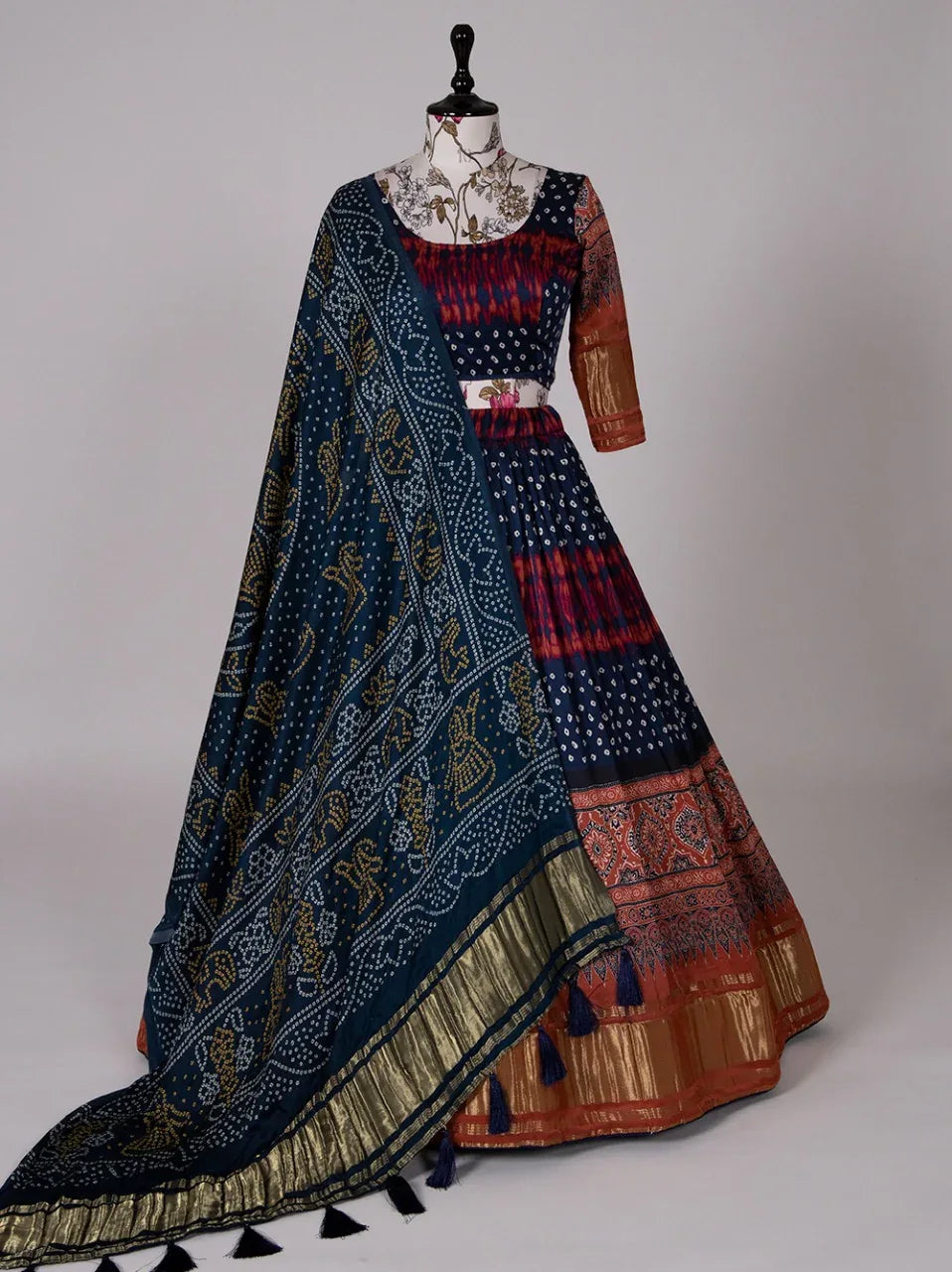 Traditional Gaji Silk Lehenga Choli Anant Tex Exports Private Limited