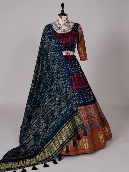 Traditional Gaji Silk Lehenga Choli Anant Tex Exports Private Limited