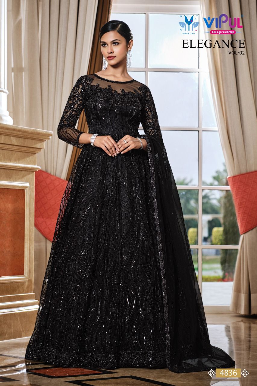 Vipul Elegance Vol 2 Premium Semi Stitched Gown Anant Tex Exports Private Limited