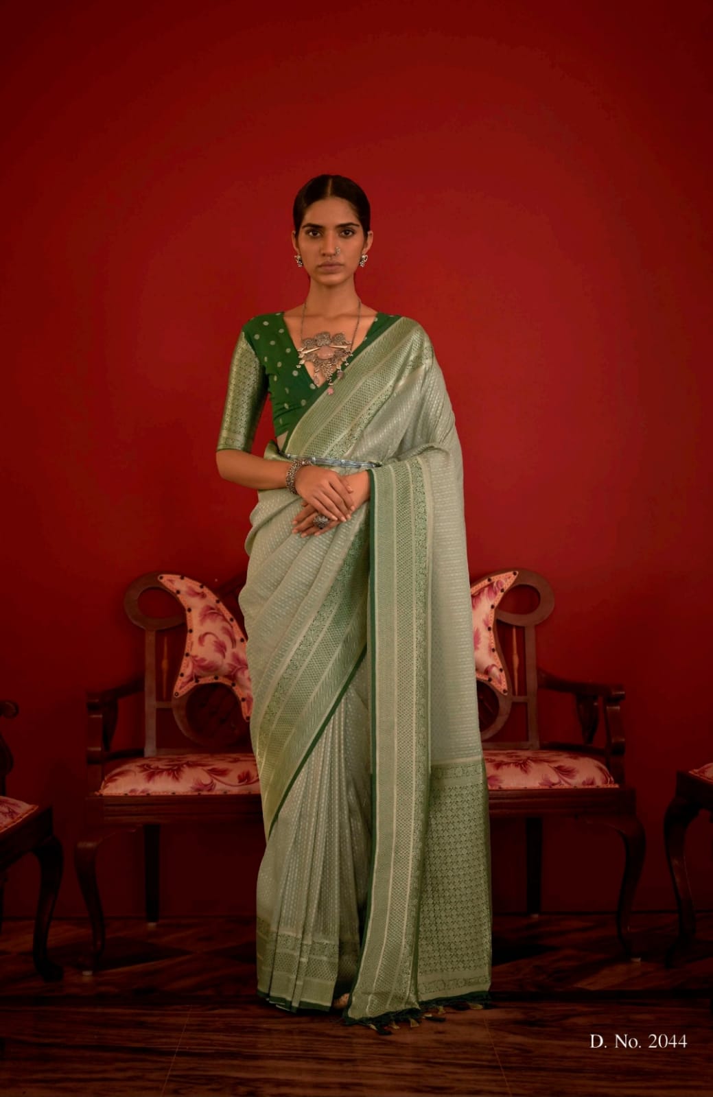 Kimora Sanganer Pure Georgette With Zari Weaving Saree Anant Tex Exports Private Limited