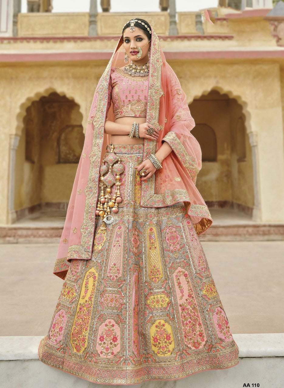 BRIDAL LEHENGA CHOLI COLLECTION D.NO -AA-110 Anant Tex Exports Private Limited