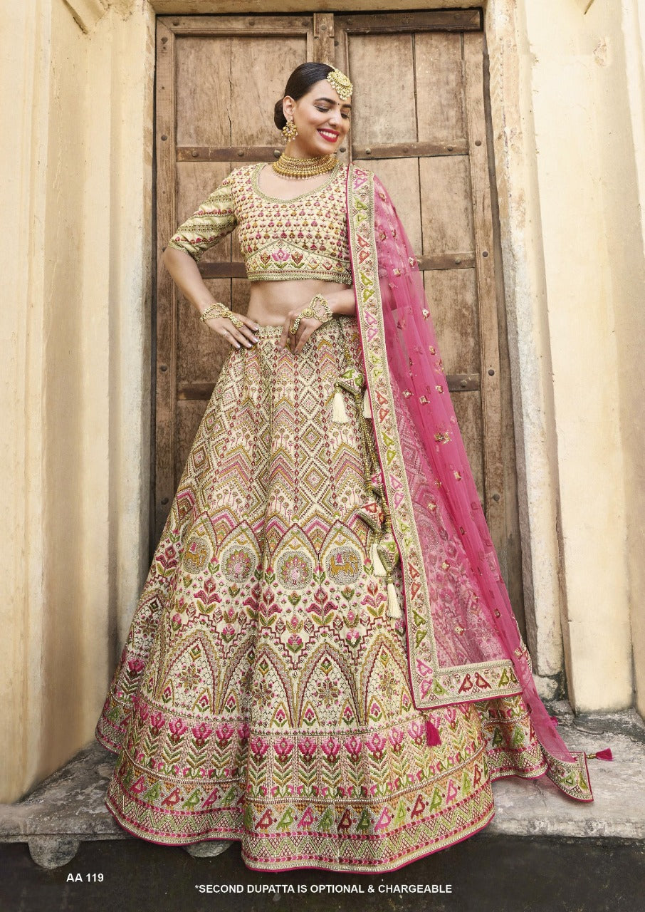 BRIDAL LEHENGA CHOLI COLLECTION D.NO -AA-119 Anant Tex Exports Private Limited