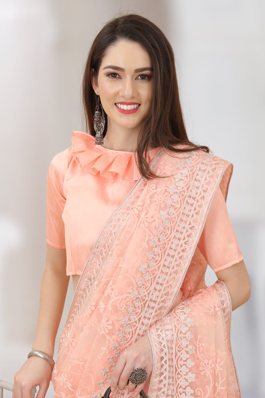 Taj Heavy Butterfly Net Saree Anant Tex Exports Private Limited