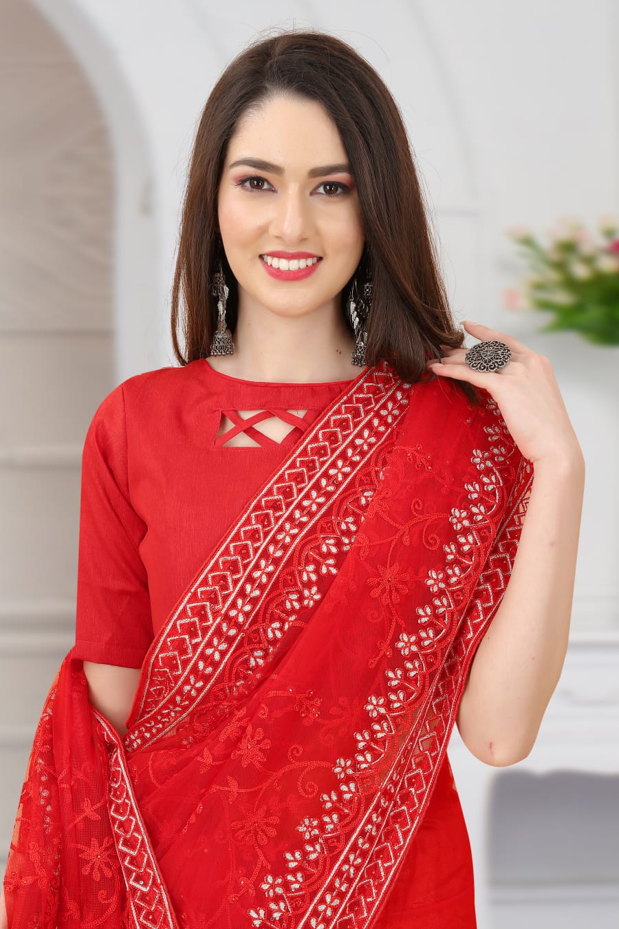 Taj Heavy Butterfly Net Saree Anant Tex Exports Private Limited