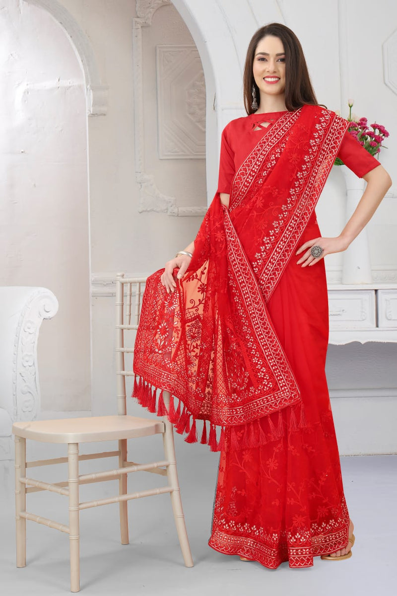 Taj Heavy Butterfly Net Saree Anant Tex Exports Private Limited