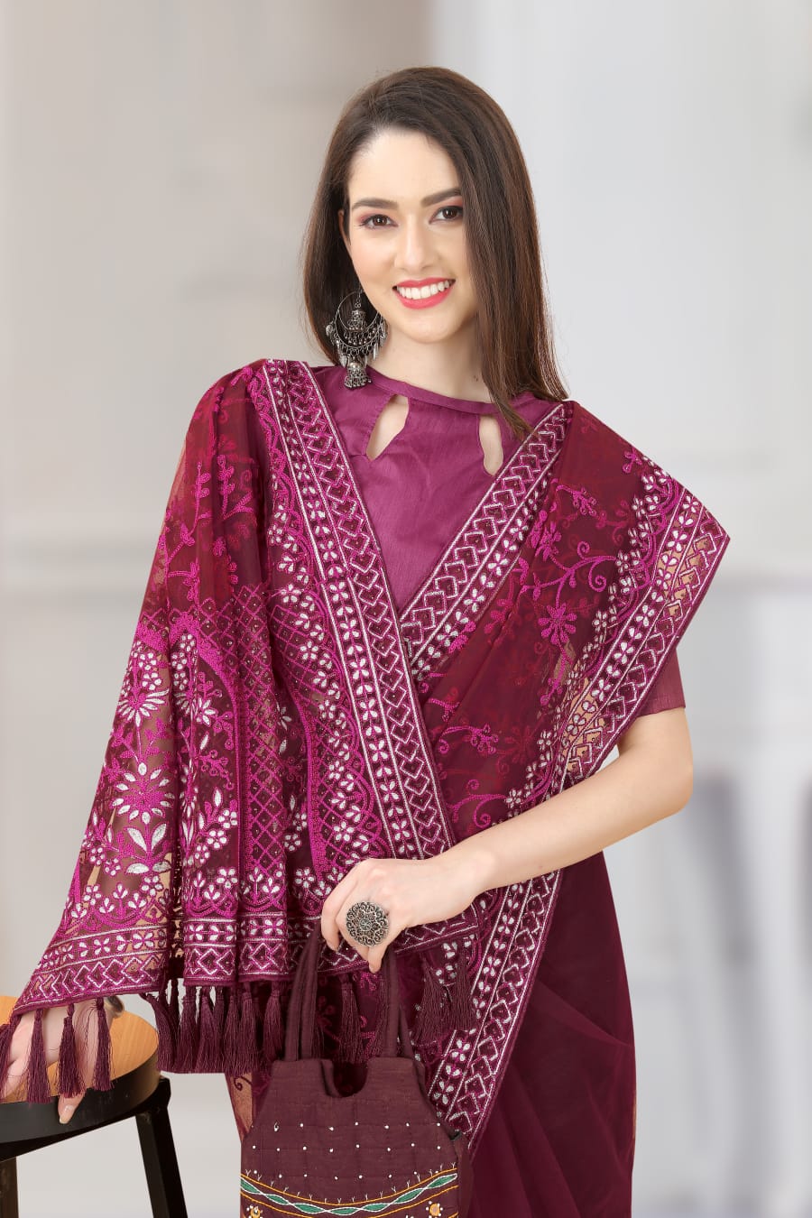 Taj Heavy Butterfly Net Saree Anant Tex Exports Private Limited