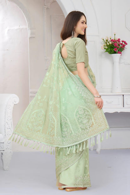 Taj Heavy Butterfly Net Saree Anant Tex Exports Private Limited
