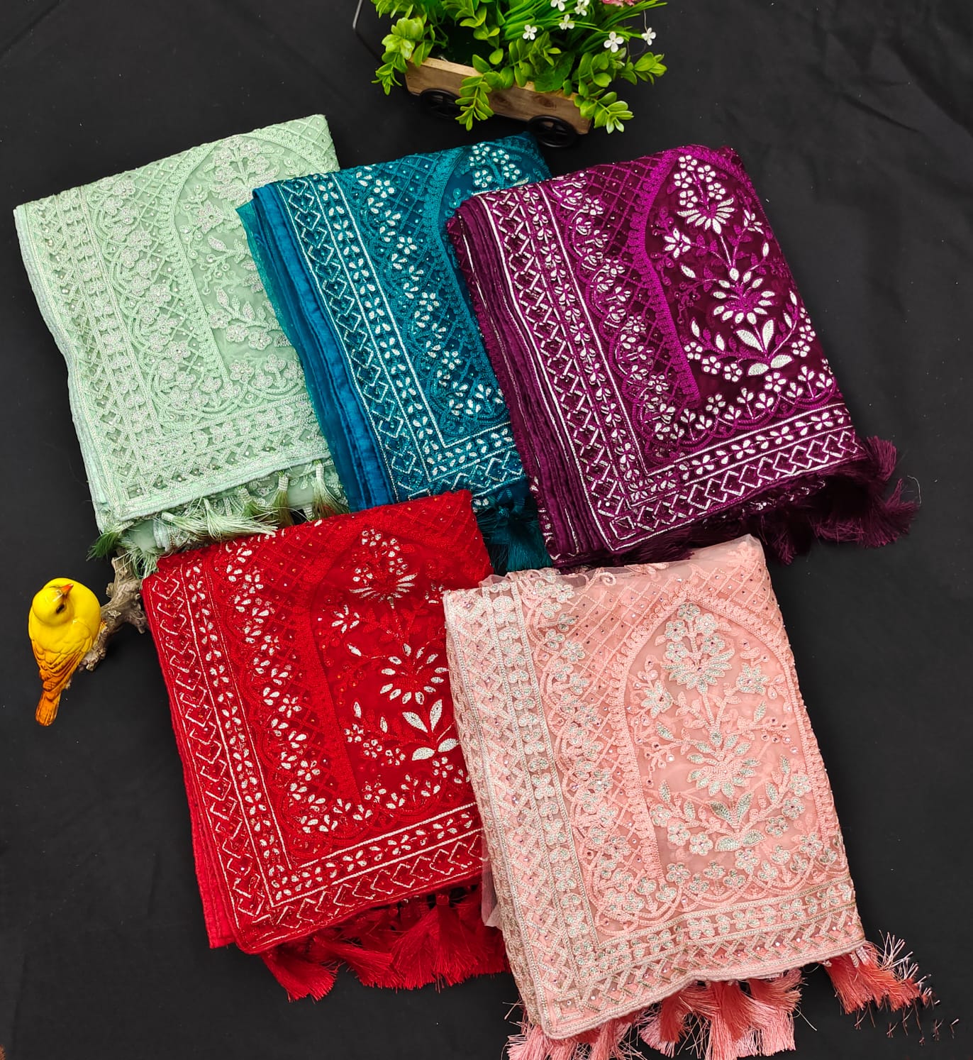 Taj Heavy Butterfly Net Saree Anant Tex Exports Private Limited