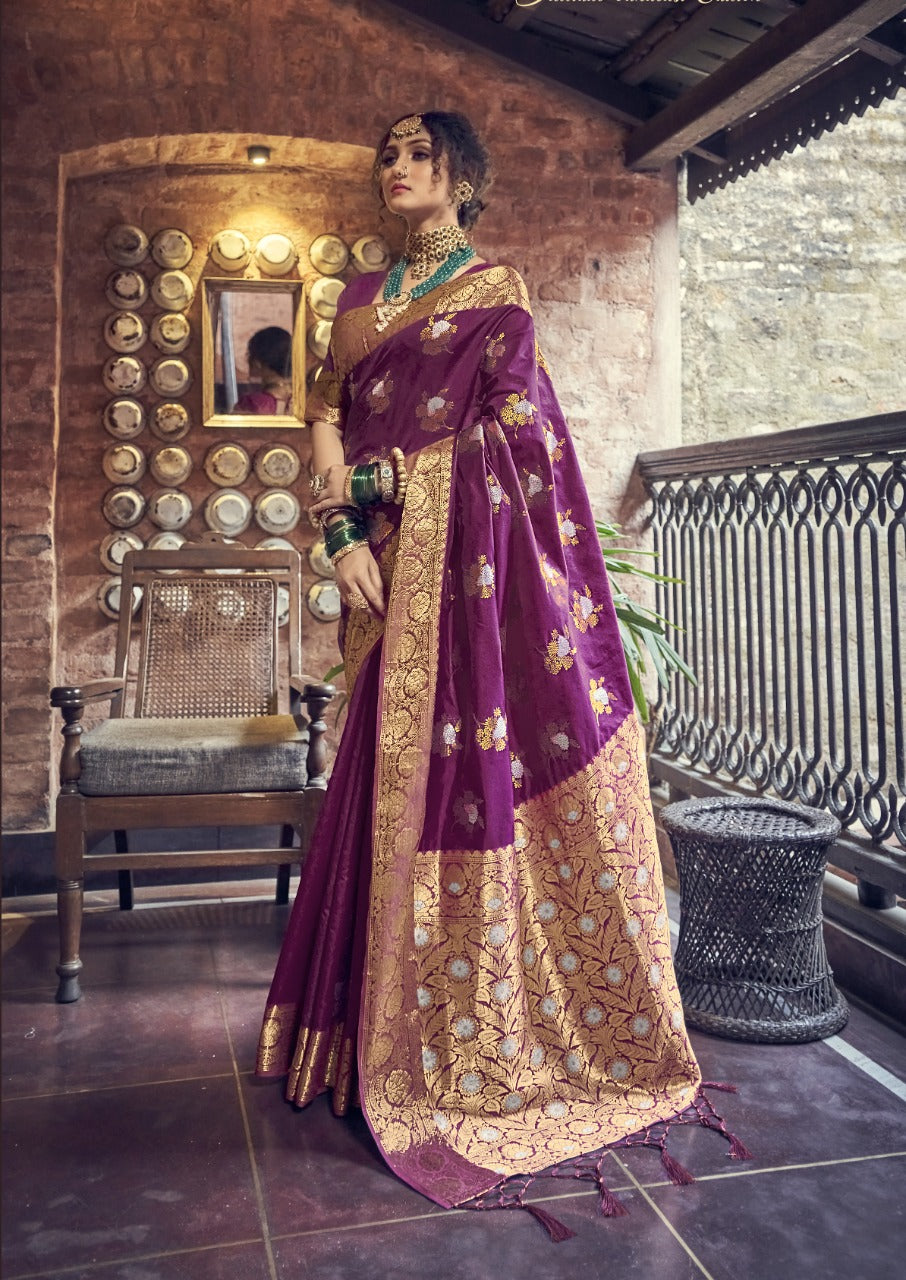 MANISHA BANARASI SILK FESTIVE WEAR SAREE Anant Tex Exports Private Limited