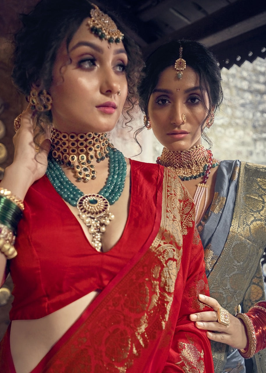 MANISHA BANARASI SILK FESTIVE WEAR SAREE Anant Tex Exports Private Limited