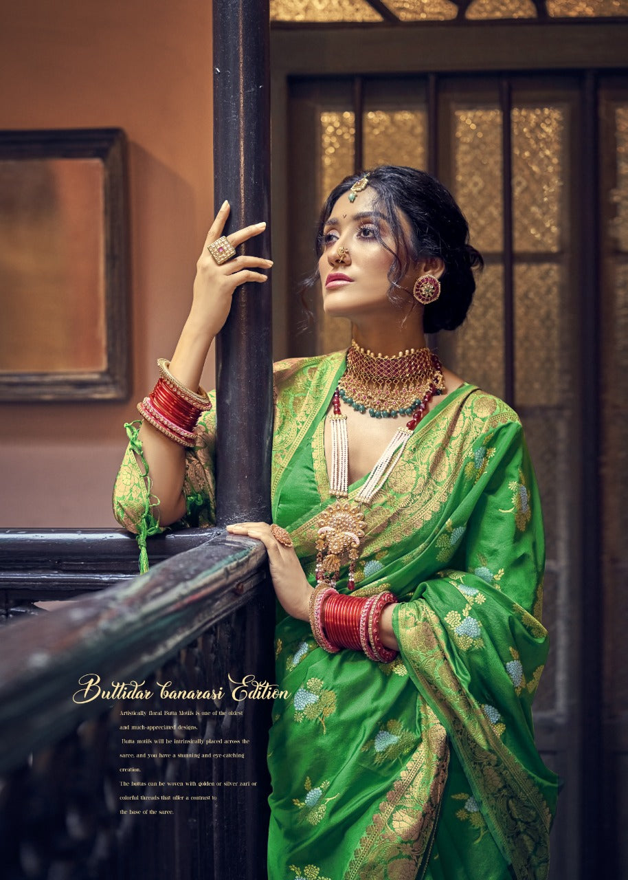 MANISHA BANARASI SILK FESTIVE WEAR SAREE Anant Tex Exports Private Limited