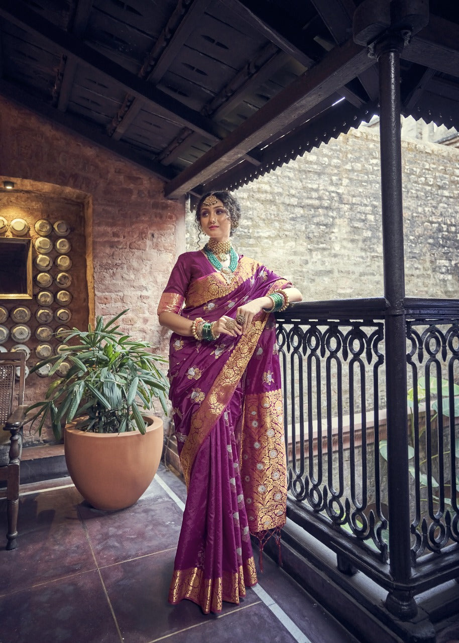 MANISHA BANARASI SILK FESTIVE WEAR SAREE Anant Tex Exports Private Limited