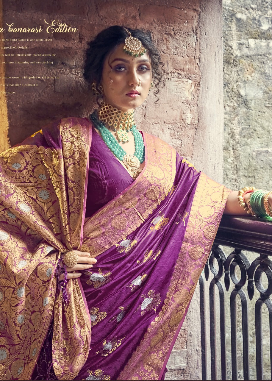 MANISHA BANARASI SILK FESTIVE WEAR SAREE Anant Tex Exports Private Limited