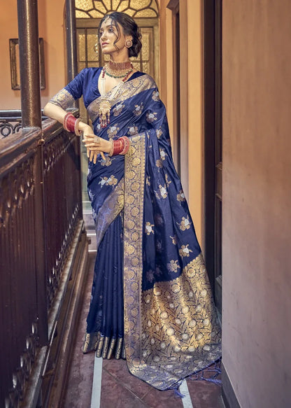 MANISHA BANARASI SILK FESTIVE WEAR SAREE Anant Tex Exports Private Limited
