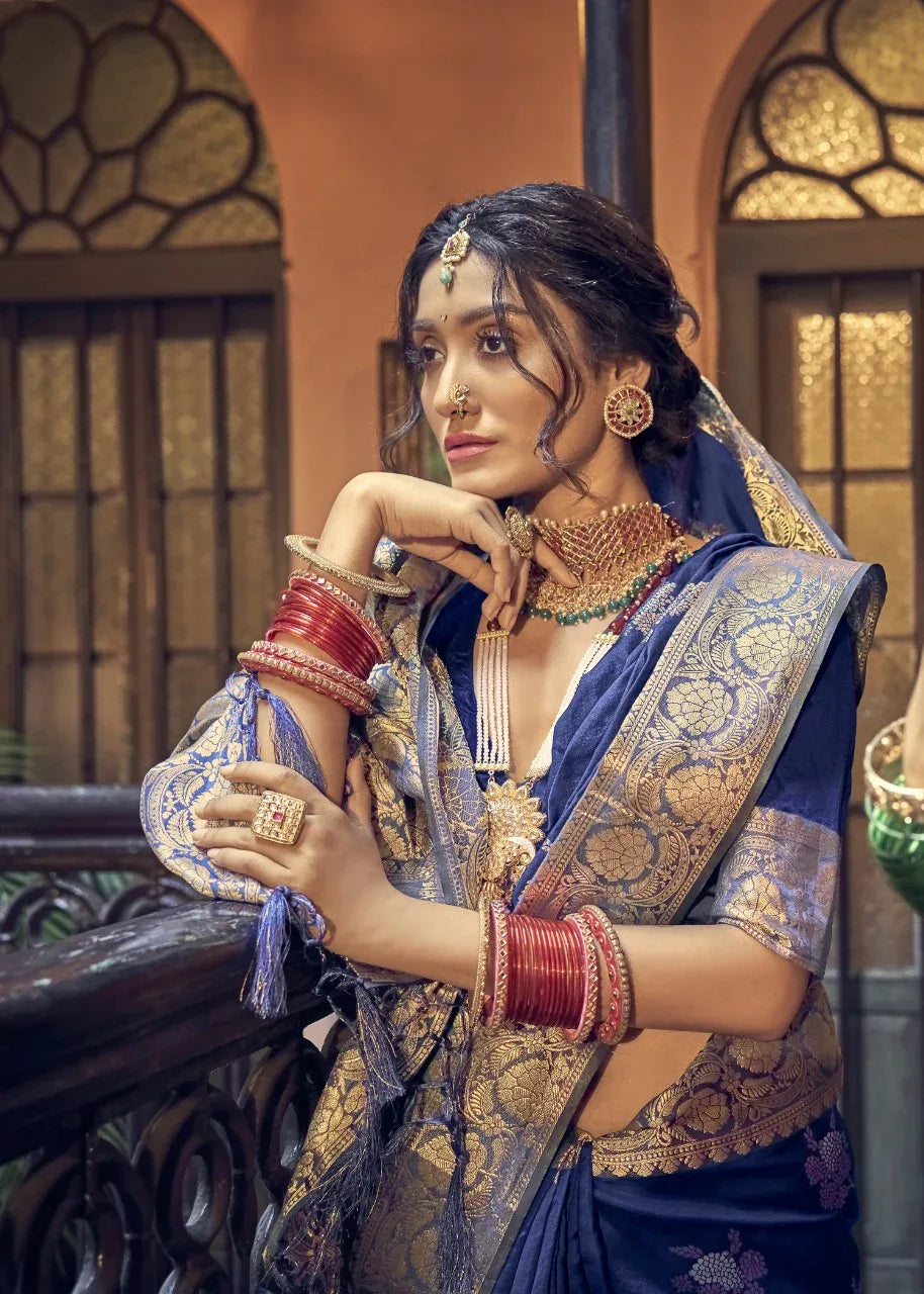 MANISHA BANARASI SILK FESTIVE WEAR SAREE Anant Tex Exports Private Limited