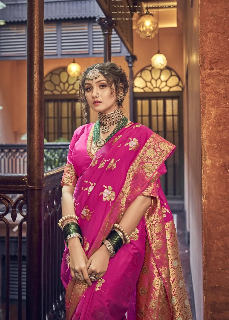 MANISHA BANARASI SILK FESTIVE WEAR SAREE Anant Tex Exports Private Limited