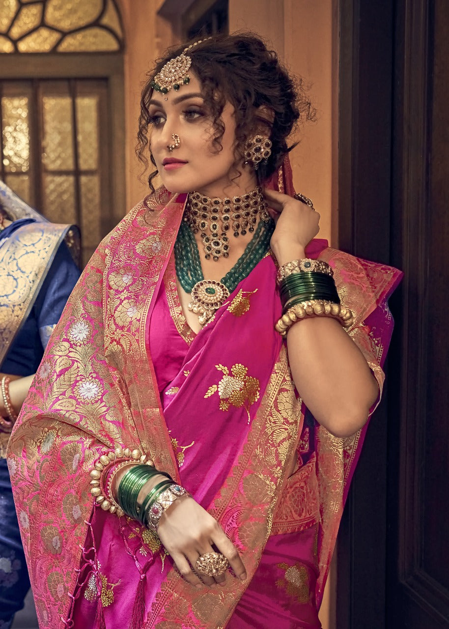 MANISHA BANARASI SILK FESTIVE WEAR SAREE Anant Tex Exports Private Limited