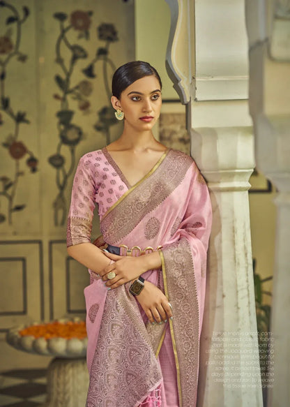 JENNA SOFT LINEN FESTIVE WEAR SAREE Anant Tex Exports Private Limited