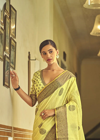 JENNA SOFT LINEN FESTIVE WEAR SAREE Anant Tex Exports Private Limited