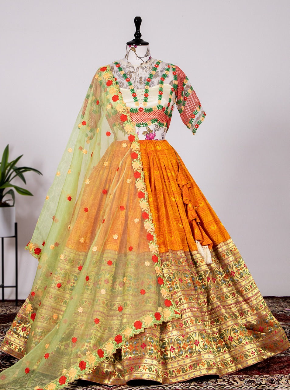 Special Occasion Wear Paithani Lehenga Choli Collection Anant Tex Exports Private Limited
