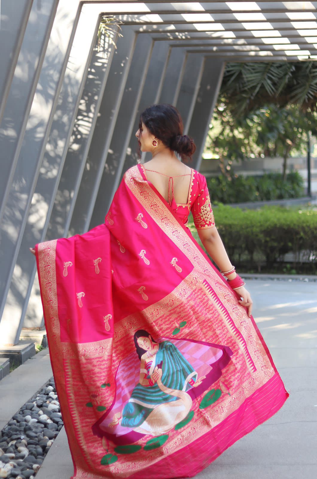 PALLU PAITHANI WEDDING PURE SILK SAREE Anant Tex Exports Private Limited