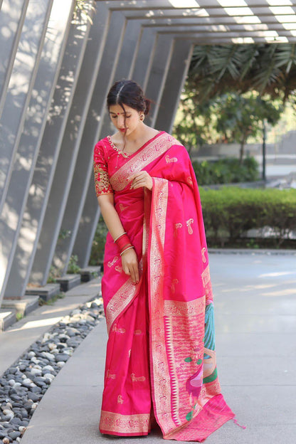 PALLU PAITHANI WEDDING PURE SILK SAREE Anant Tex Exports Private Limited