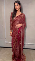 Party Wear Designer Sequin Saree Anant Tex Exports Private Limited