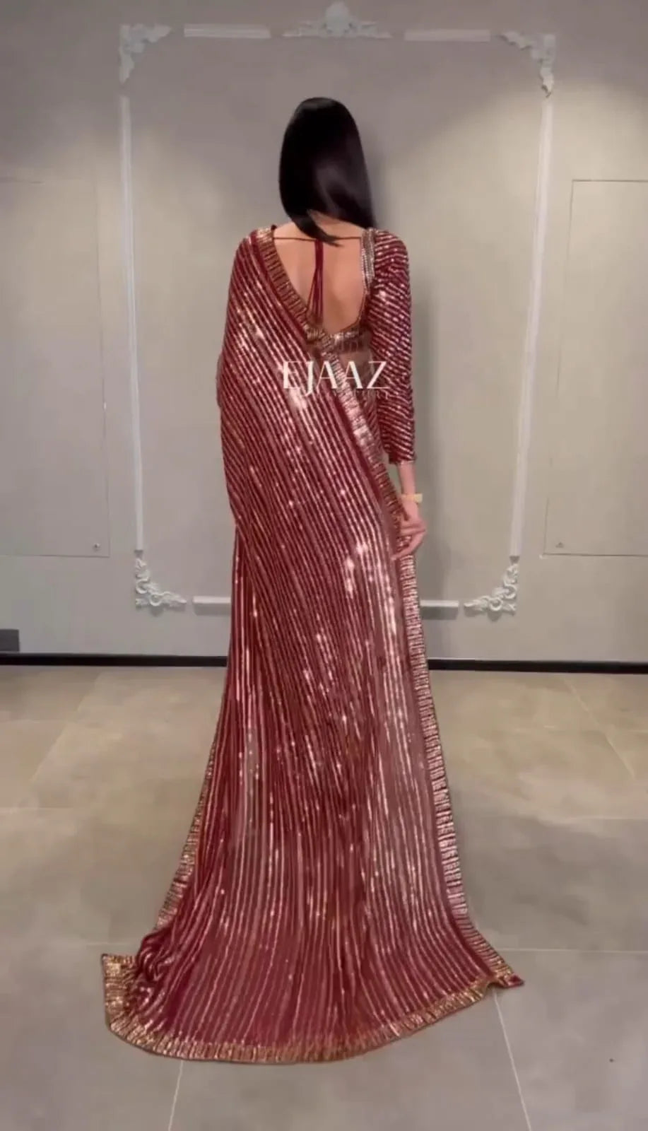 Party Wear Designer Sequin Saree Anant Tex Exports Private Limited