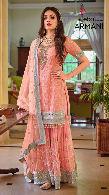 EBA ARMANI FAUX GEORGETTE SALWAR SUIT Anant Tex Exports Private Limited