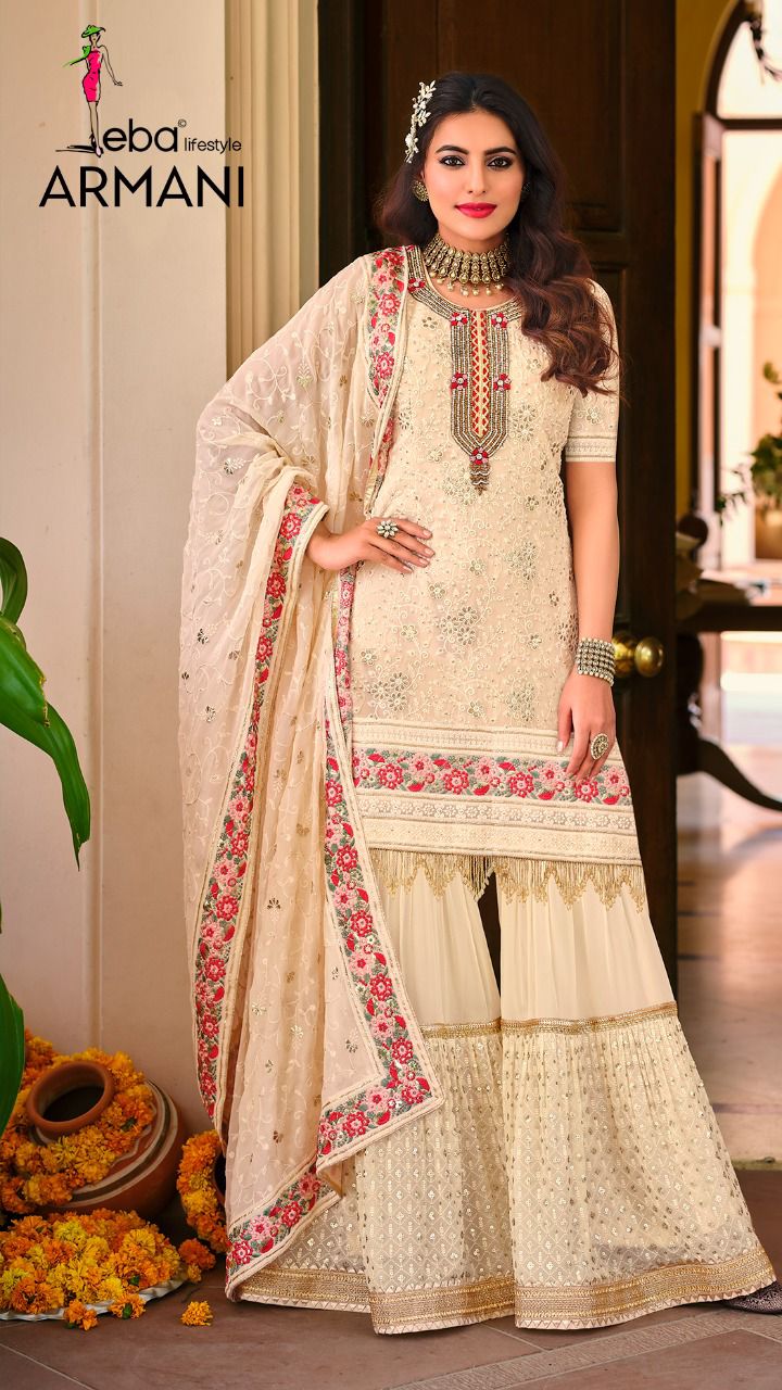 EBA ARMANI FAUX GEORGETTE SALWAR SUIT Anant Tex Exports Private Limited