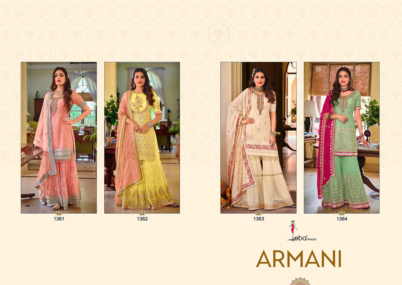 EBA ARMANI FAUX GEORGETTE SALWAR SUIT Anant Tex Exports Private Limited