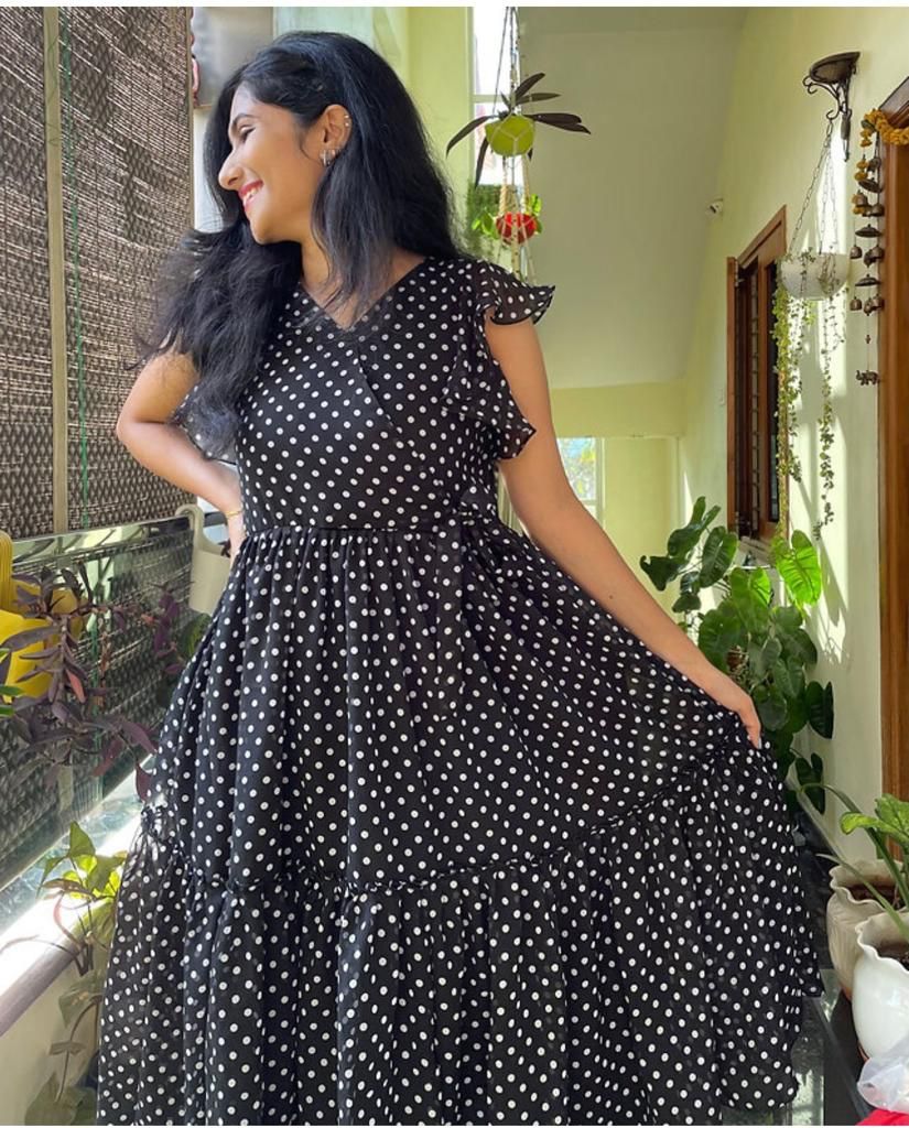 Party Wear Midi Gown Anant Tex Exports Private Limited