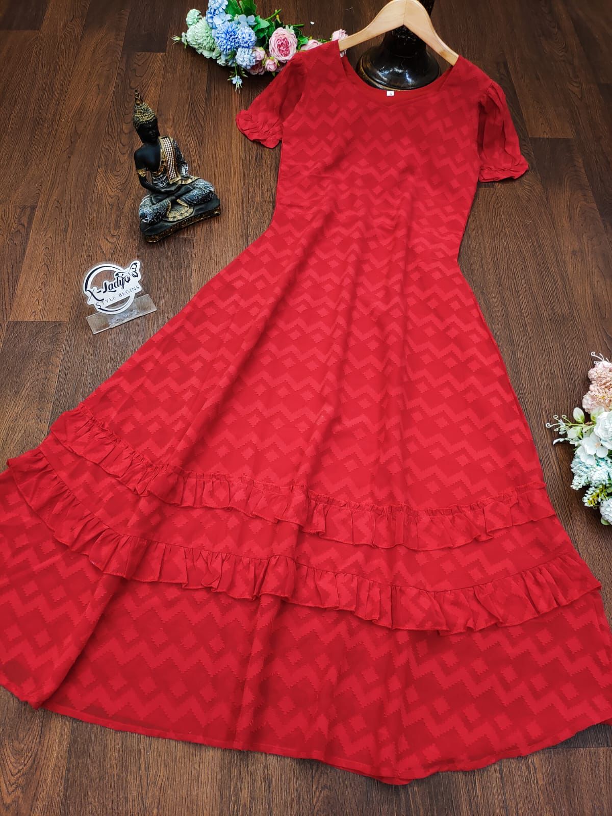 Christmas Special Midi Gown Anant Tex Exports Private Limited