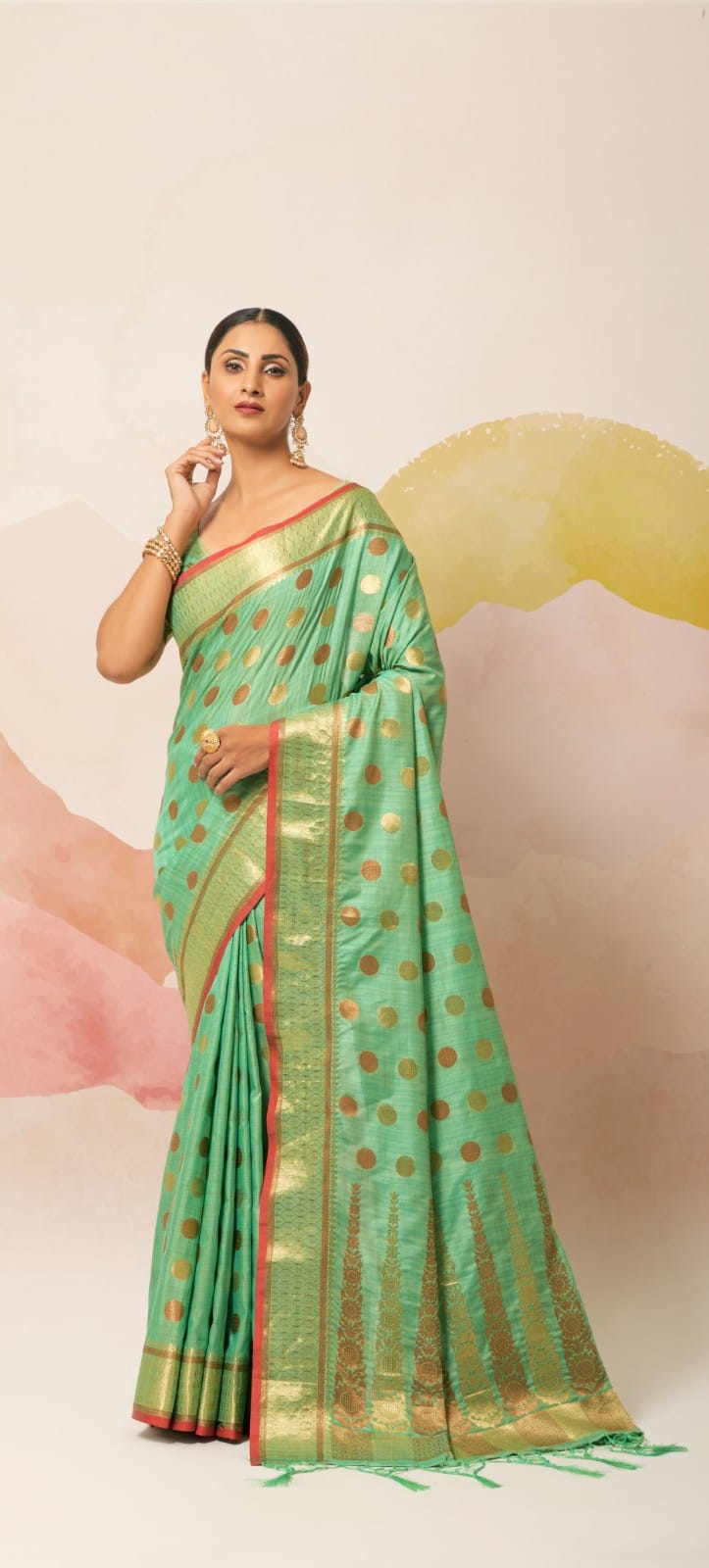 Aviana Soft Ghichaa Silk Saree Anant Tex Exports Private Limited