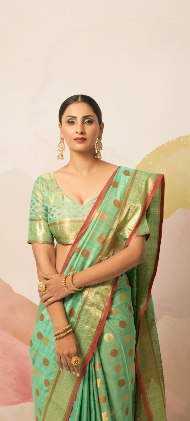 Aviana Soft Ghichaa Silk Saree Anant Tex Exports Private Limited