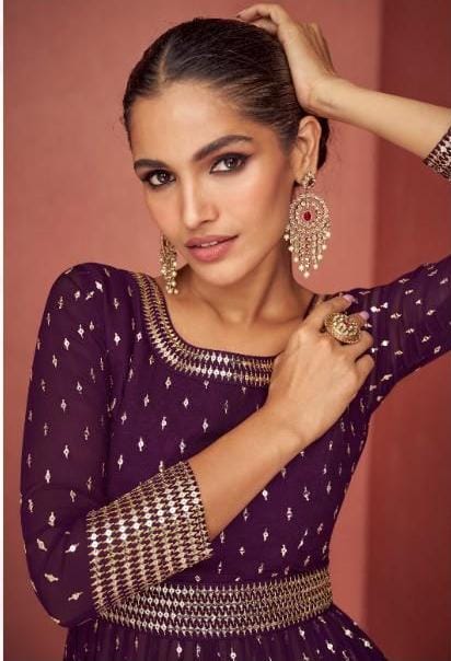 Aashirwad Aroma 9423-9427 Series Real Georgette Fancy Embroidered Salwar Suit Anant Tex Exports Private Limited