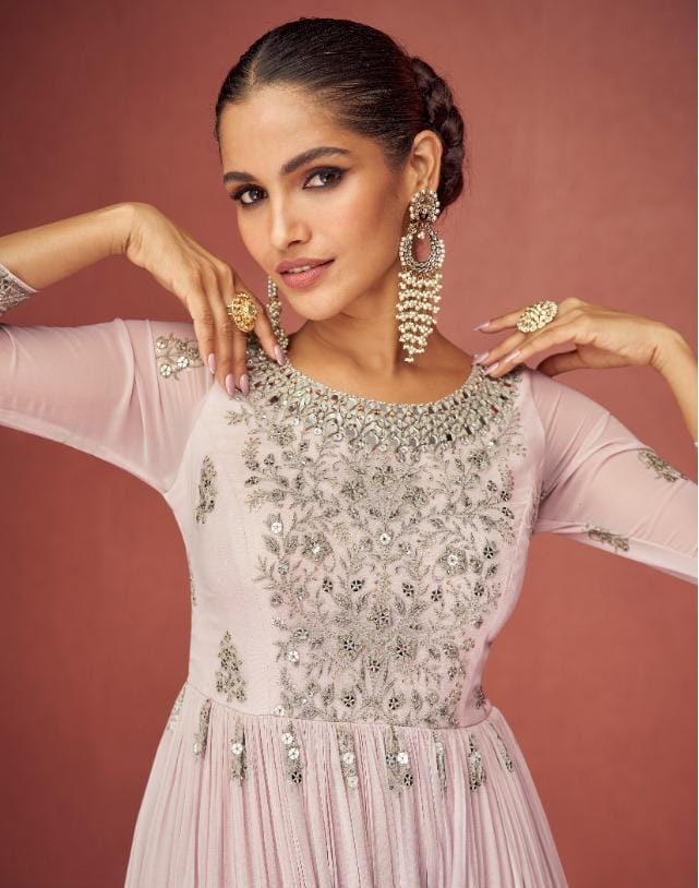 Aashirwad Aroma 9423-9427 Series Real Georgette Fancy Embroidered Salwar Suit Anant Tex Exports Private Limited