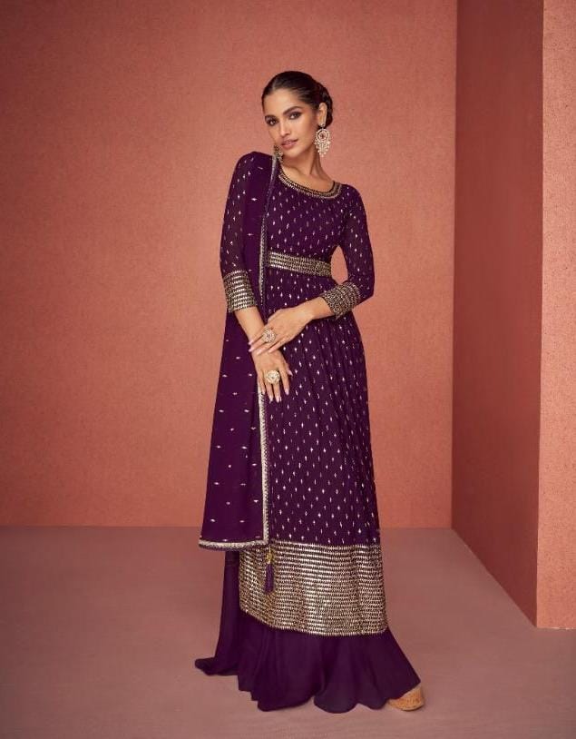 Aashirwad Aroma 9423-9427 Series Real Georgette Fancy Embroidered Salwar Suit Anant Tex Exports Private Limited