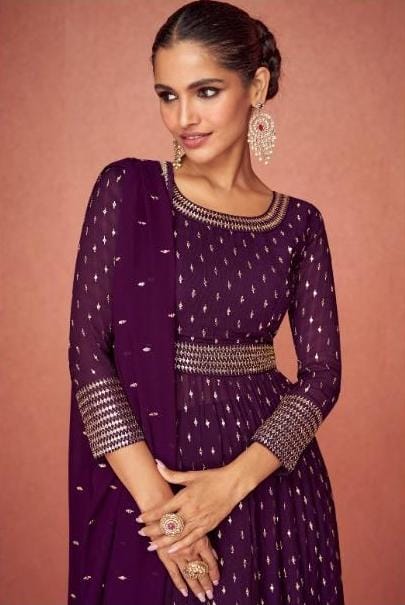 Aashirwad Aroma 9423-9427 Series Real Georgette Fancy Embroidered Salwar Suit Anant Tex Exports Private Limited