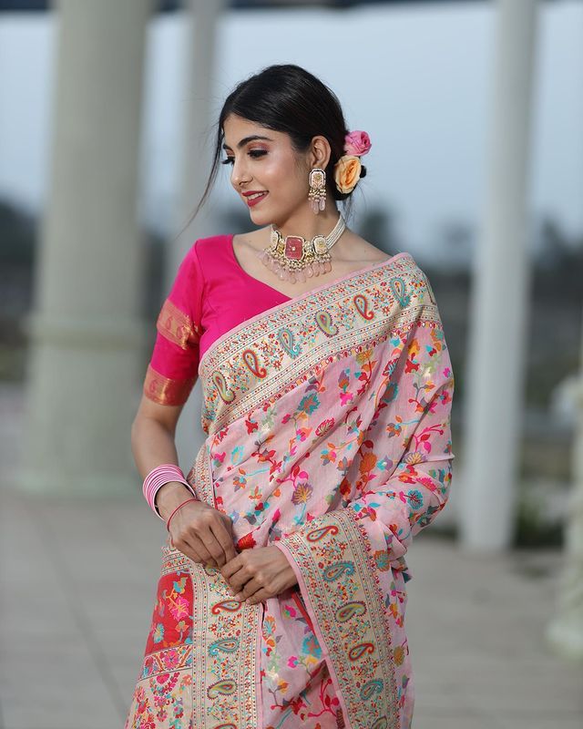 KASHMIRI WEAVING PURE ZARI SAREE Anant Tex Exports Private Limited