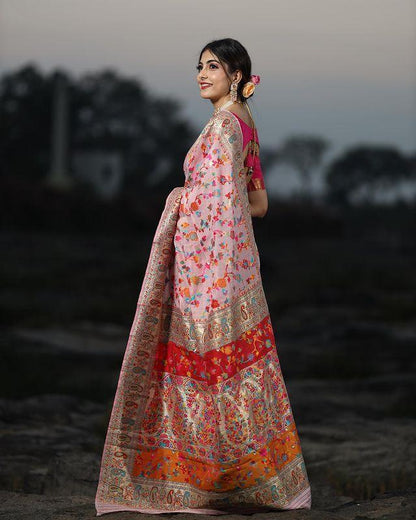 KASHMIRI WEAVING PURE ZARI SAREE Anant Tex Exports Private Limited