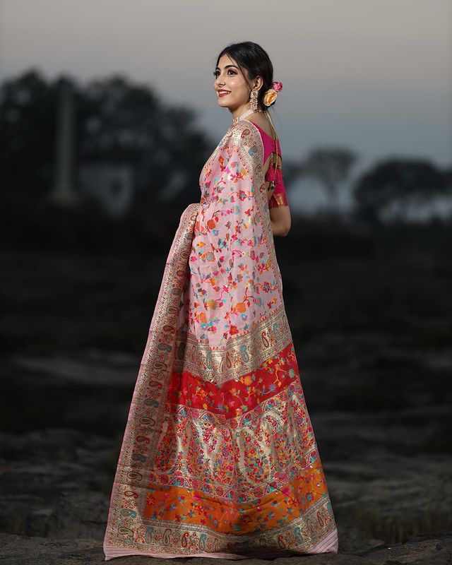 KASHMIRI WEAVING PURE ZARI SAREE Anant Tex Exports Private Limited