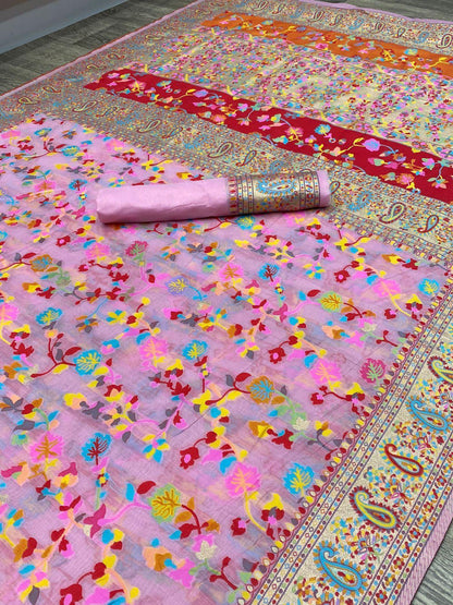 KASHMIRI WEAVING PURE ZARI SAREE Anant Tex Exports Private Limited