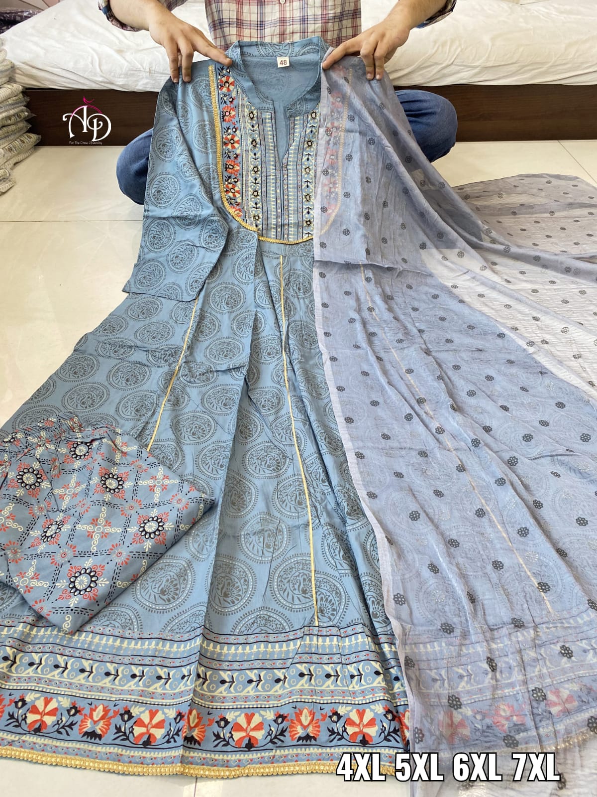 Jaipuri Neck Design and Heavy Rayon Kurti Anant Tex Exports Private Limited