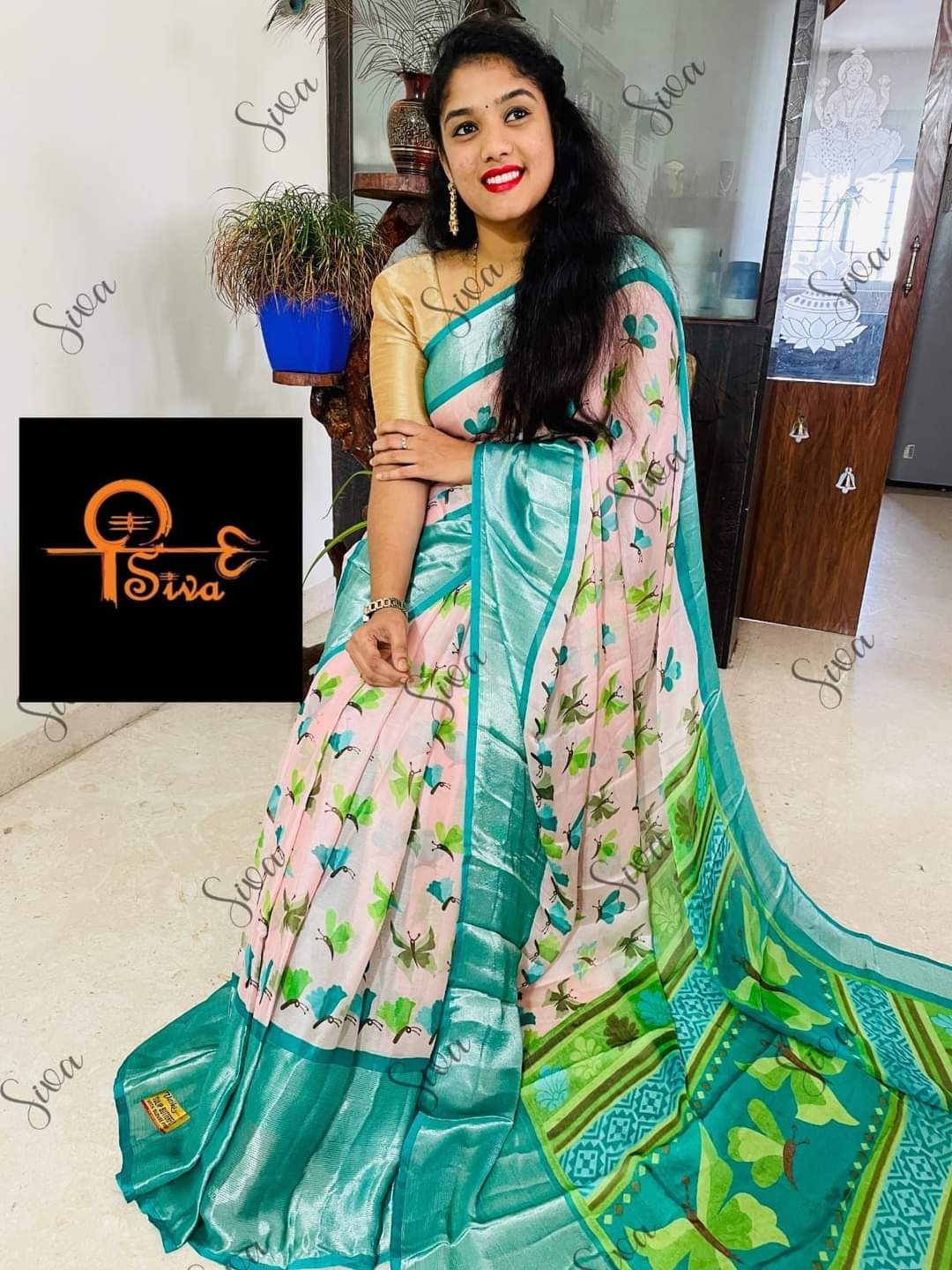 PARTY WEAR MOSS CHIFFON SAREE Anant Tex Exports Private Limited