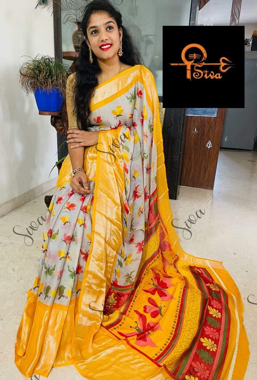 PARTY WEAR MOSS CHIFFON SAREE Anant Tex Exports Private Limited